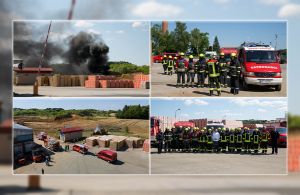 Vatrogasci odradili pokaznu vježbu u Ciglani Cerje Tužno