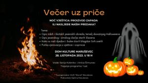 Večer uz priče, subota 28.10. od 18 sati u Domu kulture