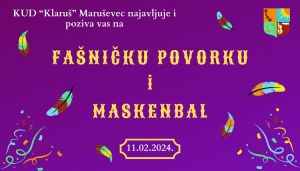 Fašnička povorka u nedjelju 11. veljače!