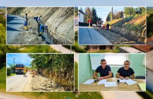 Nastavljaju se radovi na uređenju pokosa i proširenju prometnice u Koretincu