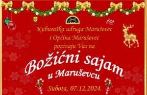 Božićni sajam u Maruševcu u subotu 7. prosinca!