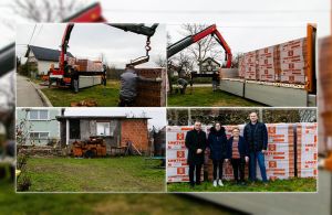 Ciglana Cerje Tužno donirala ciglu za uređenje kuće obitelji Hranić iz Selnika