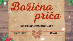 Božićna priča u ponedjeljak 26.12. od 17 sati!